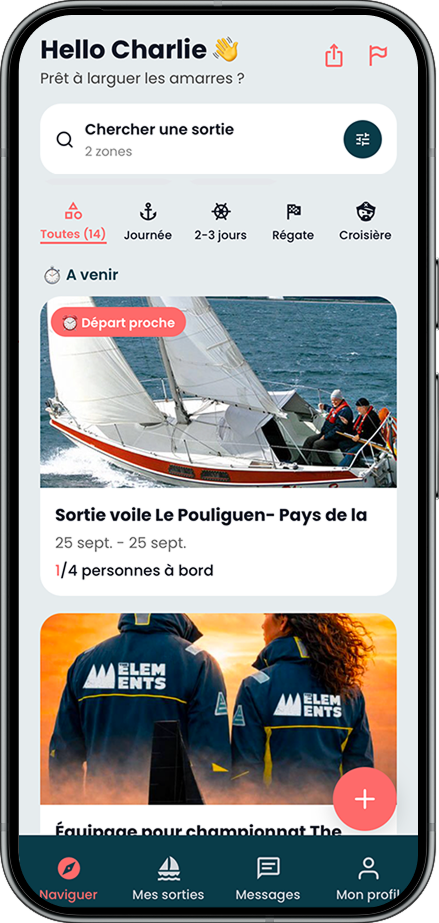 Aperçu de l'app Flibuste